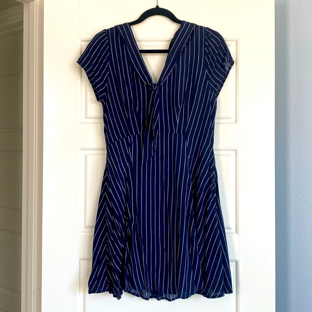 Flowy, striped mini dress